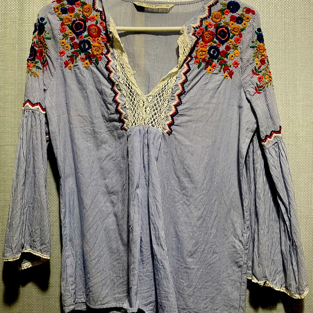 Zara long sleeve blouse